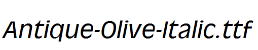 Antique-Olive-Italic.ttf