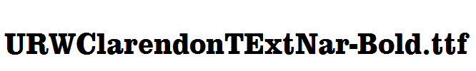 URWClarendonTExtNar-Bold.ttf