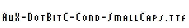 AuX-DotBitC-Cond-SmallCaps.ttf