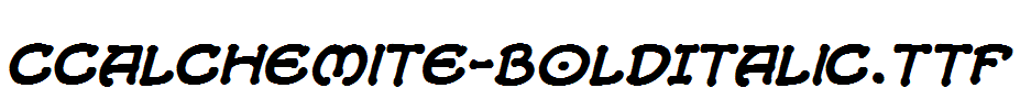 CCAlchemite-BoldItalic.ttf