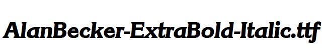 AlanBecker-ExtraBold-Italic.ttf