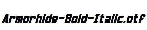 Armorhide-Bold-Italic.otf