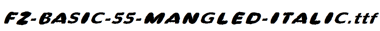 FZ-BASIC-55-MANGLED-ITALIC.ttf