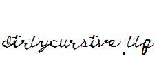 DirtyCursive.ttf