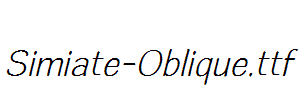 Simiate-Oblique.ttf