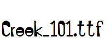 Creek-101.ttf