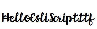 HelloEsliScript.ttf