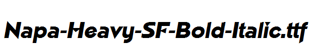 Napa-Heavy-SF-Bold-Italic.ttf