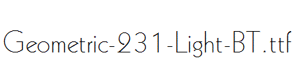 Geometric-231-Light-BT.ttf