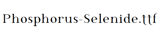 Phosphorus-Selenide.ttf