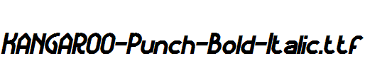 KANGAROO-Punch-Bold-Italic.ttf