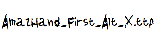 AmazHand_First_Alt_X.ttf