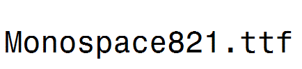 Monospace821.ttf