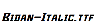 Bidan-Italic.ttf