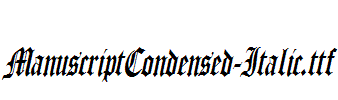 ManuscriptCondensed-Italic.ttf