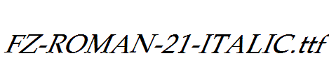 FZ-ROMAN-21-ITALIC.ttf