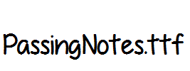 PassingNotes.ttf