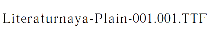 Literaturnaya-Plain-001.001.ttf