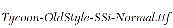 Tycoon-OldStyle-SSi-Normal.ttf