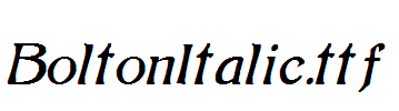 BoltonItalic.ttf