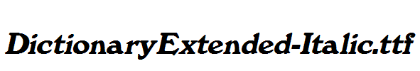 DictionaryExtended-Italic.ttf