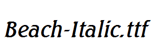 Beach-Italic.ttf