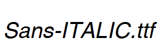 Sans-ITALIC.ttf