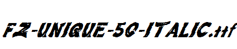 FZ-UNIQUE-50-ITALIC.ttf