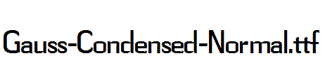 Gauss-Condensed-Normal.ttf