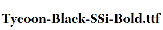 Tycoon-Black-SSi-Bold.ttf