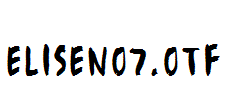 EliseNo7.otf