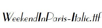 WeekendInParis-Italic.ttf