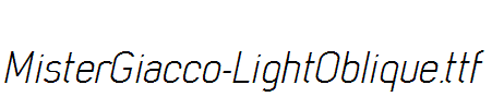 MisterGiacco-LightOblique.ttf