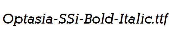 Optasia-SSi-Bold-Italic.ttf