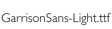 GarrisonSans-Light.ttf