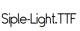 Siple-Light.ttf