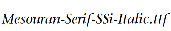 Mesouran-Serif-SSi-Italic.ttf