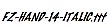 FZ-HAND-14-ITALIC.ttf