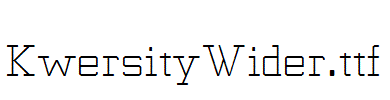 KwersityWider.ttf