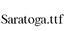 Saratoga.ttf