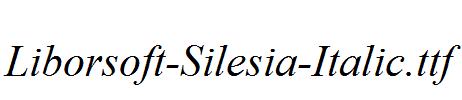 Liborsoft-Silesia-Italic.ttf