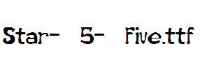 Star-5-Five.ttf