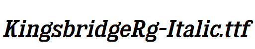 KingsbridgeRg-Italic.ttf