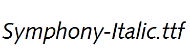 Symphony-Italic.ttf