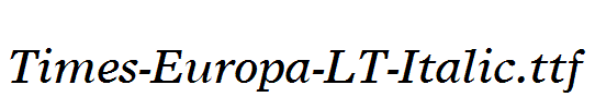 Times-Europa-LT-Italic.ttf