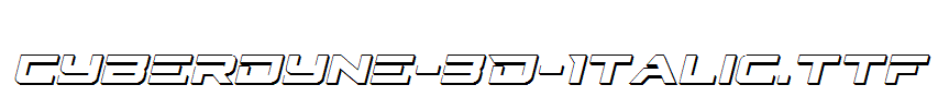 Cyberdyne-3D-Italic.ttf