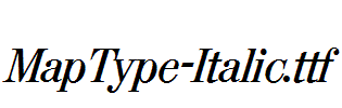 MapType-Italic.ttf