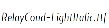 RelayCond-LightItalic.ttf