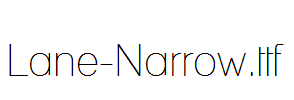 Lane-Narrow.ttf