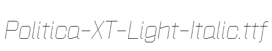 Politica-XT-Light-Italic.ttf